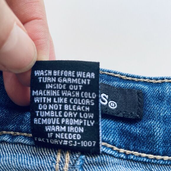 D. Jeans Plus Size 20W Capris Blue Denim Cropped Recycled Sustainable Beach - Picture 7 of 10